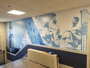 College Wall Mural