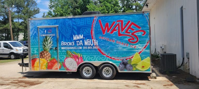 Waves Trailer Wrap