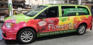 Flower Box Mini Van Wrap