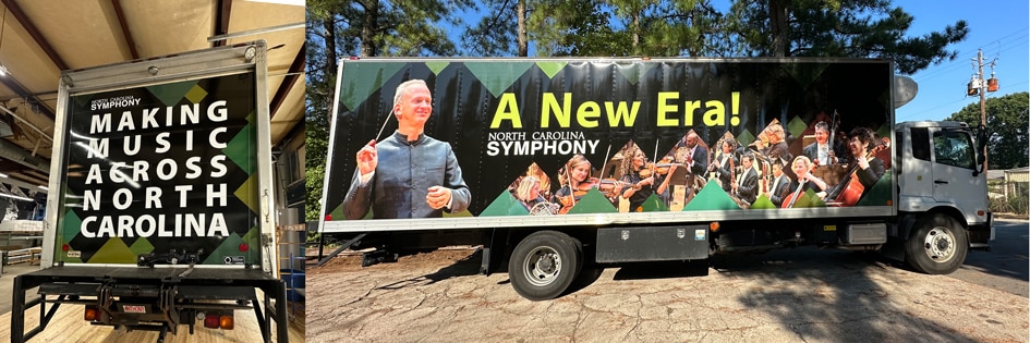 Nc Symphony Box Truck Wrap