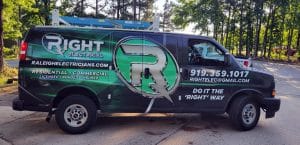 Right Electric Van Wrap