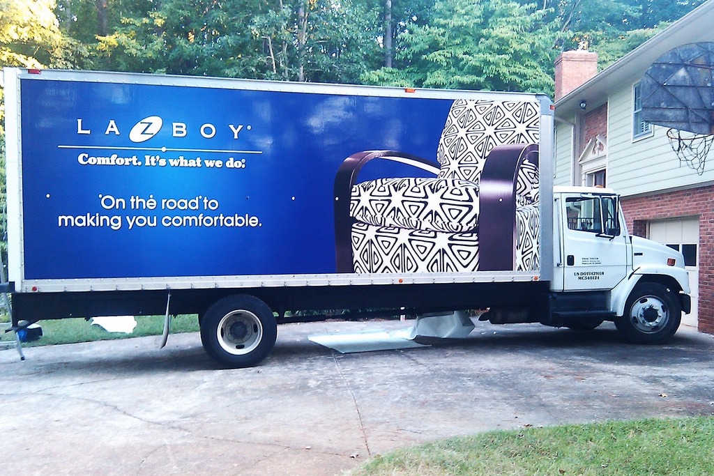 Lazy E Boy Box Truck Wrap