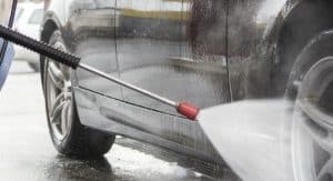 Pressure washing Car