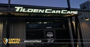 Tilden Sign Illuminated 1